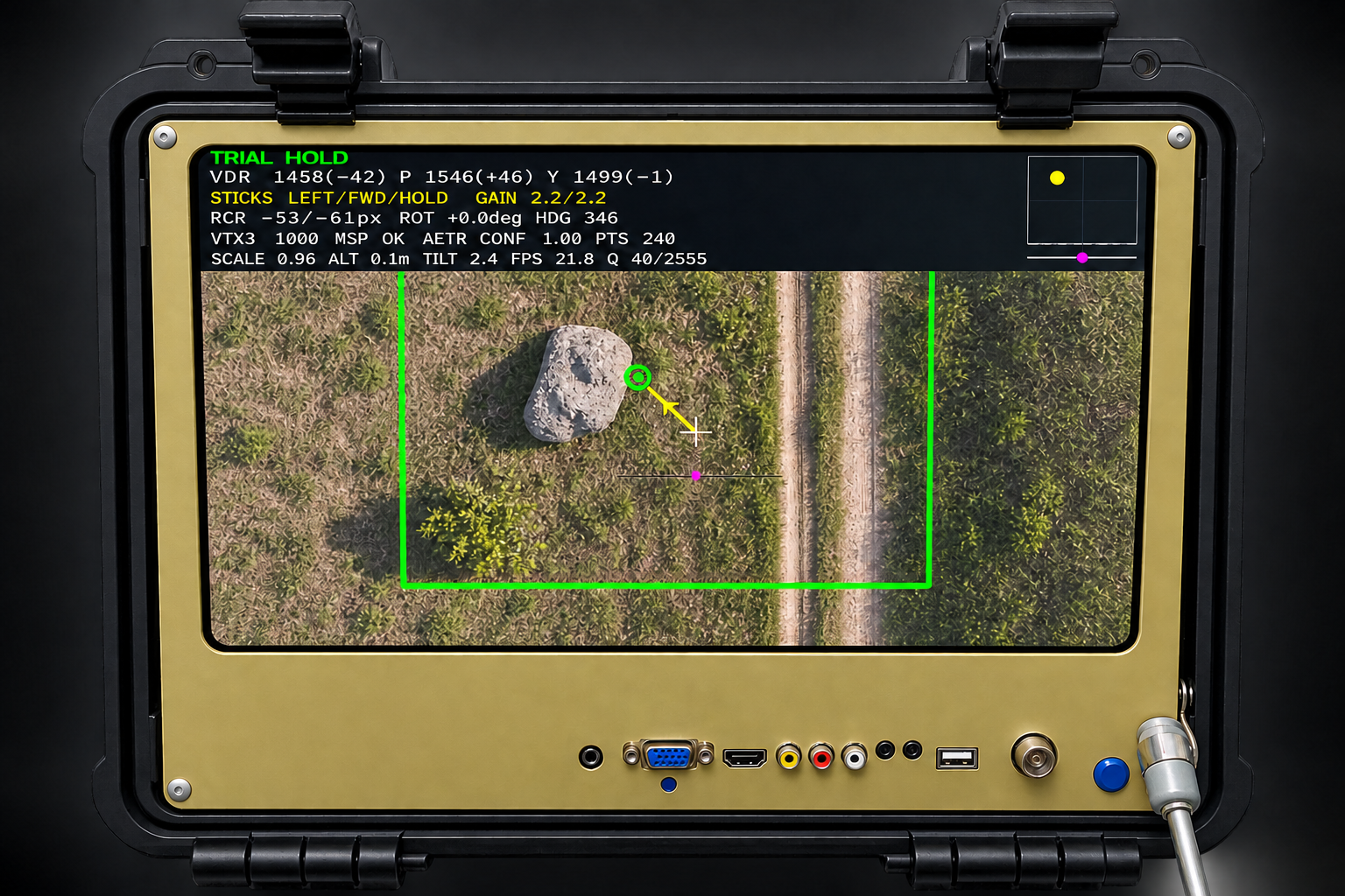 OSD у режимі утримання позиції